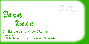 dora knie business card